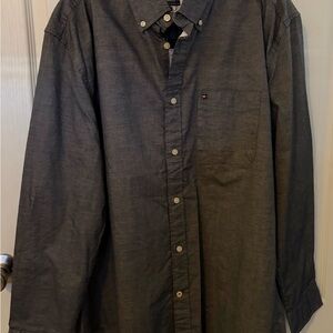 Tommy Hilfiger Dark Gray Casual Button-Down‎ Shirt